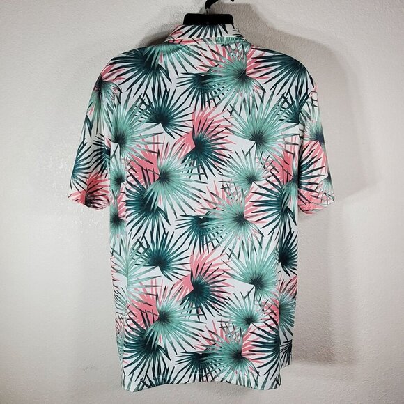 Bad Birdie Hammock Hunter Performance Golf Polo Shirt 2XL Multicolor Palm - Picture 2 of 13